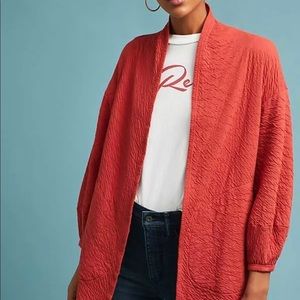 Anthropologie t.La Corset-Back Cardigan L Boho